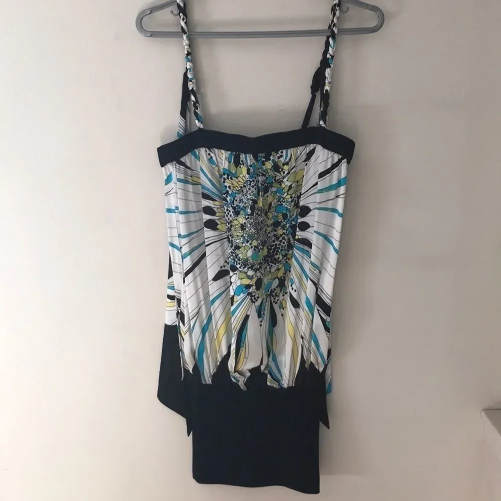 BEBE Silk/Spandex Printed Party Dress - Picture 8 of 11